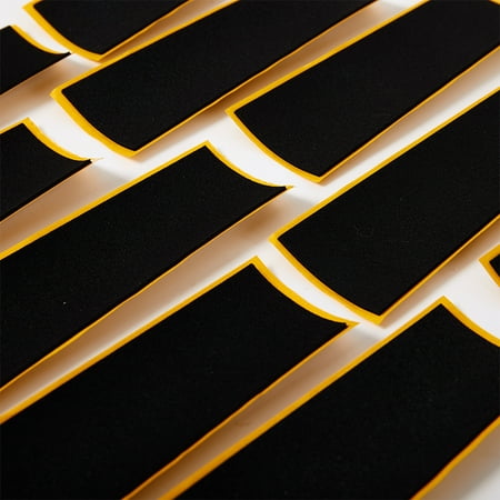 

10PCS Wooden Fingerboard Deck Uncut Tape Stickers Black Foam Grip Tape Stickers