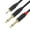 1m, variant on 3.28-9.84ft Length 3.5mm to Double 6.35mm Cable Stereo to Single Channel Cord for Laptops and Home Systems