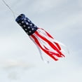 thumbnail image 2 of In the Breeze 4112 — Stars and Stripes Windsock — 40 in. H x 6 in. W — Colorful Patriotic Windsock for Yards and Gardens, 2 of 5