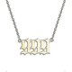 thumbnail image 1 of Collar con número de ángel, joyería numerológica de acero inoxidable en plata y oro, 888, dorado, 1 of 1