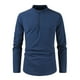 thumbnail image 1 of Mens Slim Fit Casual Shirt Long Sleeves Breathable T Shirts Soft Button Top, 1 of 8