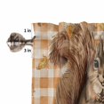 thumbnail image 5 of Valances for Windows Fall Thanksgiving Rod Pocket Cafe Window Treatments Valance Curtains for Kitchen Bathroom Laundry Basement Windows 42"x12", 5 of 6