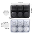 thumbnail image 2 of Ovzne Ice Tray With 6 Ice Compartment Convenient Ice Tray Unique Mould With Lid Ice For Chilling Beverage On Clearance, 2 of 5