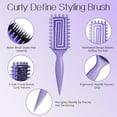 thumbnail image 4 of Curly Hair Brush,Curl Defining Brush for Effortlessly Defined Curls & Waves,Vented Hair Brush for Wet & Dry Hair,Women and Men,Reduces Frizz (Purple), 4 of 4
