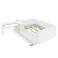 thumbnail image 4 of Full Size Wooden Platform Bed with 6 Drawers, Shelves and Dressing Table, White, 4 of 9