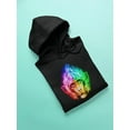 thumbnail image 3 of Rainbow Colors Monkey Head Hoodie Women -Image by Shutterstock, Female Small, 3 of 4
