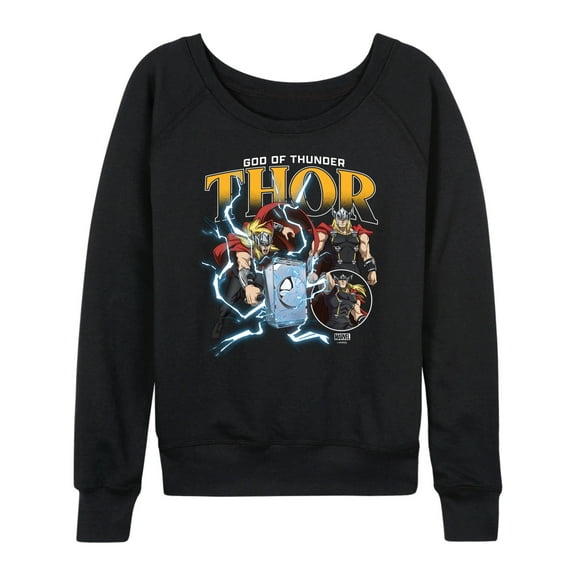 Marvel Thor - Thunder God - Women's French Terry Pullover Sweatshirt
