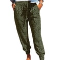 thumbnail image 1 of Pantalones deportivos holgados con cintura elástica, cordón ajustable y bolsillos para mujer, 1 of 5
