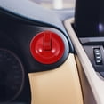 thumbnail image 4 of Raindrops Red Metal Push Start Button Cover for Car Interior, Stylish Design with Easy Installation, and Sleek Upgrade, 4 of 8