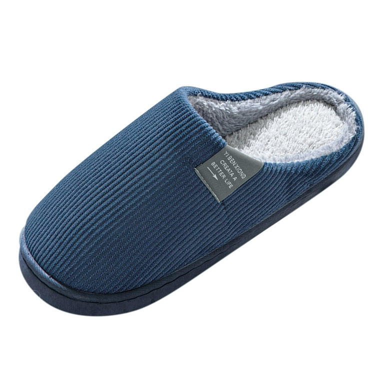 Wijhcboe Mens for Men Mens Slippers Wide Width House Warm Soft
