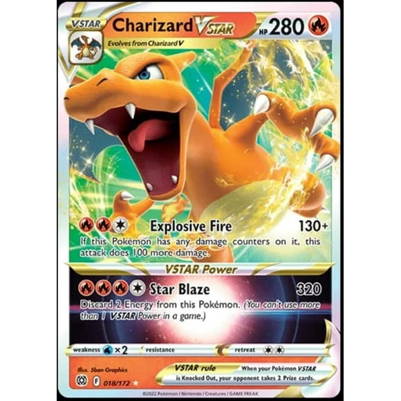 Tarjeta Pokémon Pokémon Charizard VSTAR 018/172 Brillant Stars