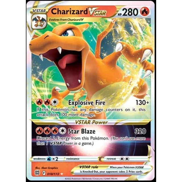 Tarjeta Pokémon Pokémon Charizard VSTAR 018/172 Brillant Stars