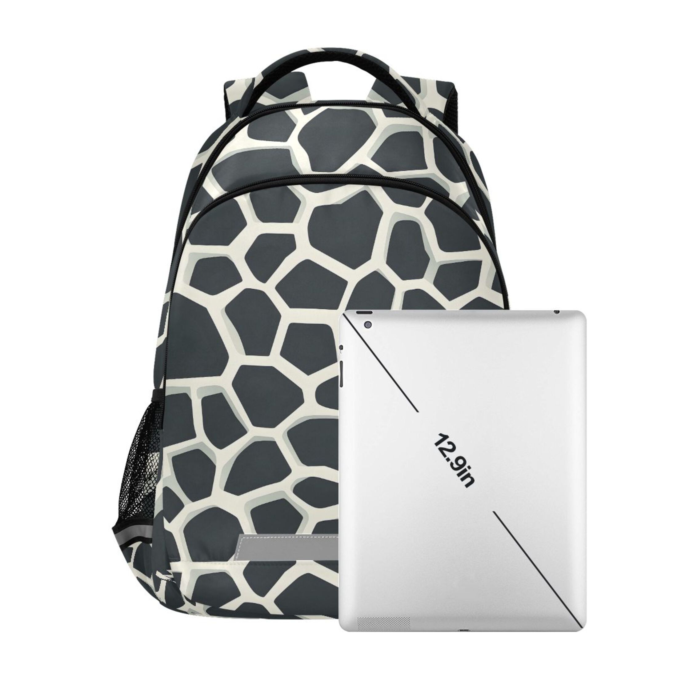 ALAZA Cow Print Backpack Elementary School Bag Bookbag Travel Rucksack