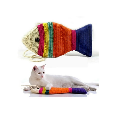 Download Cat Scratch Board Scratching Pad Play Funny Toy Fish Shape (Random Color) - Walmart.com