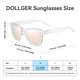 thumbnail image 5 of Gafas de Sol Polarizadas Retro Clásicas Rosadas para Mujer Dollger, 5 of 6