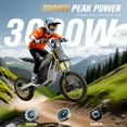 thumbnail image 5 of Electric Dirt Bike with 3000W Motor, Tcdjtc Electric Motorcycle with 37MPH Max Speed, Kids & Adults Dirt Bike for Ages 13 and up, Kids Motorcycle with 50 Miles Max Range, Dual Hydraulic Disc Brakes, 5 of 8