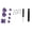 Purple, variant on YAHHU Game Controller Aluminum Alloy Buttons Thumb Stick Set Replacement Parts for PS4 Purple (3.94 in / 10 cm)