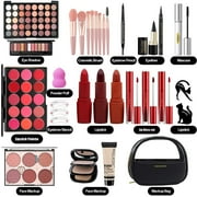 AOLIKOKO All In One Makeup Kit,Makeup Kit for Women Full Kit,Multipurpose Women's Makeup Sets,Beginners and Professionals Alike,Easy to Carry