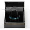thumbnail image 4 of Jewelry Avalanche Titanium & Opal Inlay Mens Wedding Band Black Tungsten Carbide Engagement Ring 8MM, 4 of 4