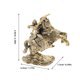 thumbnail image 2 of unbranded Figurilla De Caballero Montando Caballo En Latón Para De Escritorio Y Estante, 2 of 6
