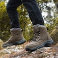 thumbnail image 6 of LASUDRAA Men's Hiking Boots Snow Boots Comfortable Anti-Slip Outdoor Walking Shoes Warm Faux Fur Lining, 6 of 9