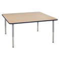 thumbnail image 3 of ECR4Kids 60in x 60in Square Everyday T-Mold Adjustable Activity Table Maple/Navy/Silver - Super Leg, 3 of 4