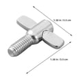 thumbnail image 2 of Nestingho 10Ud Tornillo Para Drum Kit De Aluminio Accesorios De Batería Plata, 2 of 8