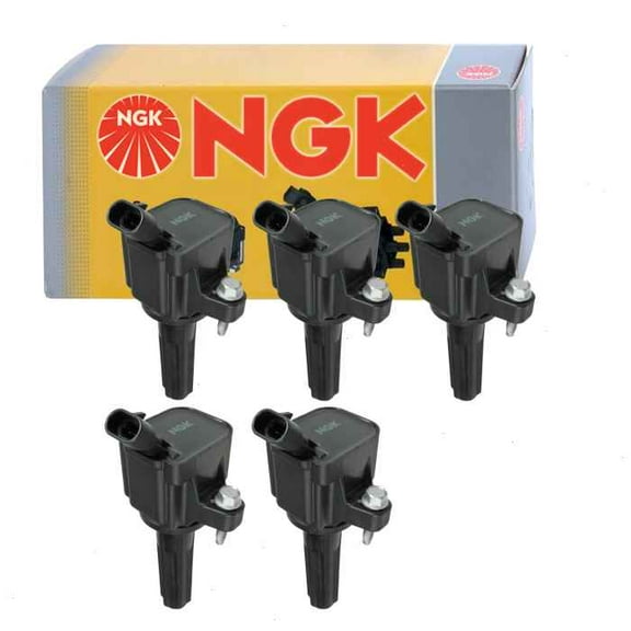 5 pc NGK Ignition Coils compatible with Isuzu i-370 3.7L L5 2007-2008