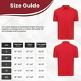 thumbnail image 5 of BAAZ Men's Solid Cotton Pique Polo, Red, Large, 5 of 5