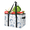 Multicolor 3, variant on Christmas Reusable Grocery Bags, Foldable Reusable Shopping Bags, Candy Cane Blue Collapsible Tote Bag with Reinforced Handles for Kitchen, Picnic
