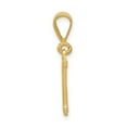 thumbnail image 2 of 14k Yellow Gold Textured Initial M Charm Pendant, 2 of 4