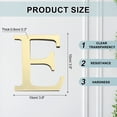 thumbnail image 2 of Calcomanías de espejo en 3D, letras y números acrílicos autoadhesivos de 4" para decorar la sala de estar y el dormitorio (Letra E), 2 of 7