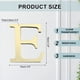 thumbnail image 2 of Uxcell 3D Letras de Espejo para Pared Stickers 4" Acrílico Autoadhesivo Número de Casa para Decoración de Sala de Estar y Dormitorio Letra E, 2 of 7