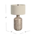 thumbnail image 3 of Lunette Silver Metal Table Lamp, 3 of 6