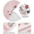 thumbnail image 2 of FMSHPON Valentine's Day Garland Xmas Christmas Tree Skirt Stand Mat for Holiday Party Decoration Indoor Outdoor 48 inches, 2 of 6
