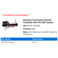 thumbnail image 2 of Automatic Transmission Solenoid - Compatible with 1993 GMC Typhoon, 2 of 2