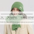 thumbnail image 4 of Beanie for Women Y2K Womens Scarves Set Winter Fashion Must Have Beanies Wool Khaki Scarf, 4 of 4
