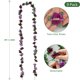 thumbnail image 3 of Guirnalda de flores artificiales KHOYIME con rosas moradas, 2,45 m, paquete de 9, 3 of 7