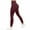 Wine, variant on Admvng Leggings for Women Solid Color Fitness High Waisted Stretch Pocket Yoga Pants for Lifting The Buttocks S-2XL