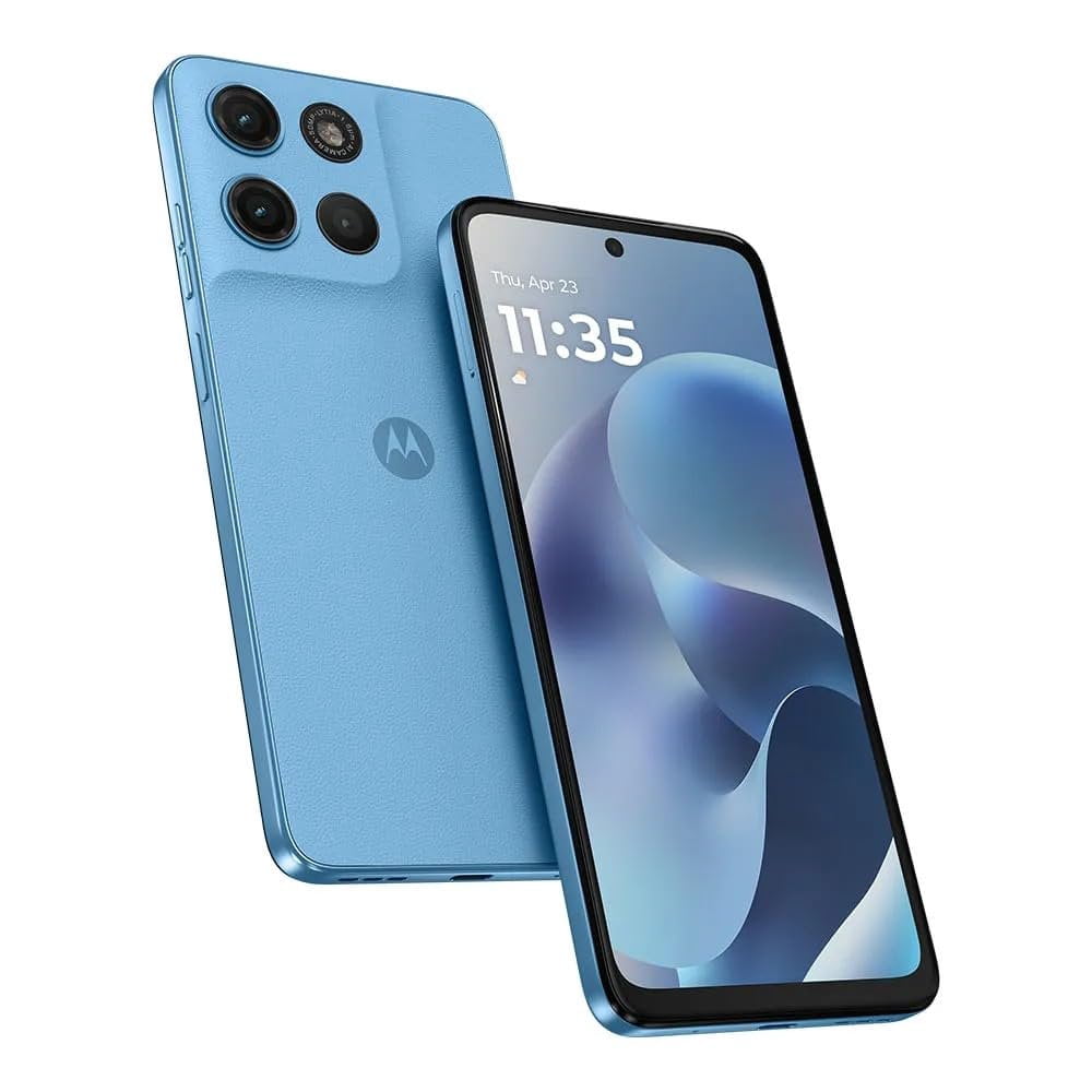 Motorola Moto G17 4G Ai For Tmobile Mint Tello & Global 256GB+4GB 50MP Sony Cam Dual Sim NFC 6.72" XT2535-2 Latin Version Alaskan Blue