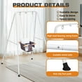 thumbnail image 3 of G TALECO GEAR Toddler Swing Set with Canvas Cushion Seat, Baby Swing Outdoor Playset, Age 6-24 months, Gray, 3 of 8