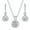 White Gold, variant on Cate & Chloe Alessandra 18k Rose Gold Plated Jewelry Set With Simulated Diamond Crystals for Women
