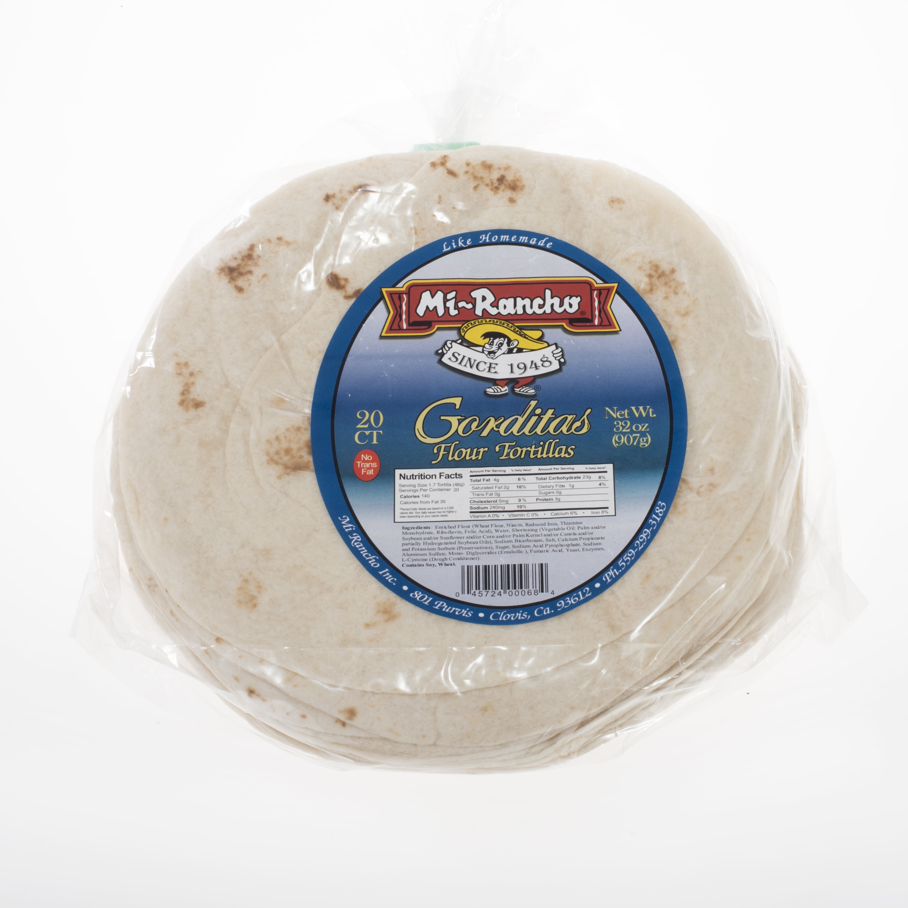 Mi Rancho Gorditas Flour Tortillas, 20 ct, 32 oz