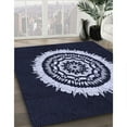 thumbnail image 3 of Ahgly Company Machine Washable Indoor Rectangle Transitional Periwinkle Purple Area Rugs, 2' x 5', 3 of 7