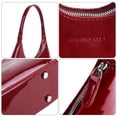 thumbnail image 2 of BadPiggies Women's Hobo Shoulder Bag Top Handle Handbag Zipper Purses Underarm Bag with Bottom Metal Studs - Red, 2 of 8