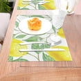 thumbnail image 5 of YFYANG Washable Heat-Resistant Placemats, 70% PVC/30% Polyester, Fruit Lemon Art Pattern Kitchen Table Mat, 12" x 18" 1 Piece, 5 of 6