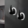 thumbnail image 4 of CSChome Hanger Hook Punch free Hanger Hook: Space saving Traceless Strong Load bearing Water Drop Shape Design for Home Use, 4 of 6