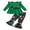 Green, variant on Toddler Girls Christmas Outfits Set Long Sleeve Shirts Dress Printed Flared Pants Bell-Bottom Fall Winter Xmas Dress-up Clothes, 1-6 Years