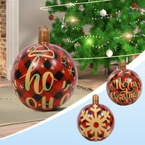 Fwttom 23.6 inch Large Inflatable Christmas Balls - Inflatable Christmas Decorations Outdoor Xmas Blow Ups Ornaments for Outside Holiday Yard Lawn Porch Decor