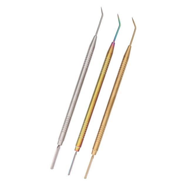 Herramientas para levantamiento de pestañas herramientas para permanente de pestañas acero inoxidable reutilizable de doble cabeza brillante profesional para salón ANGGREK Otros